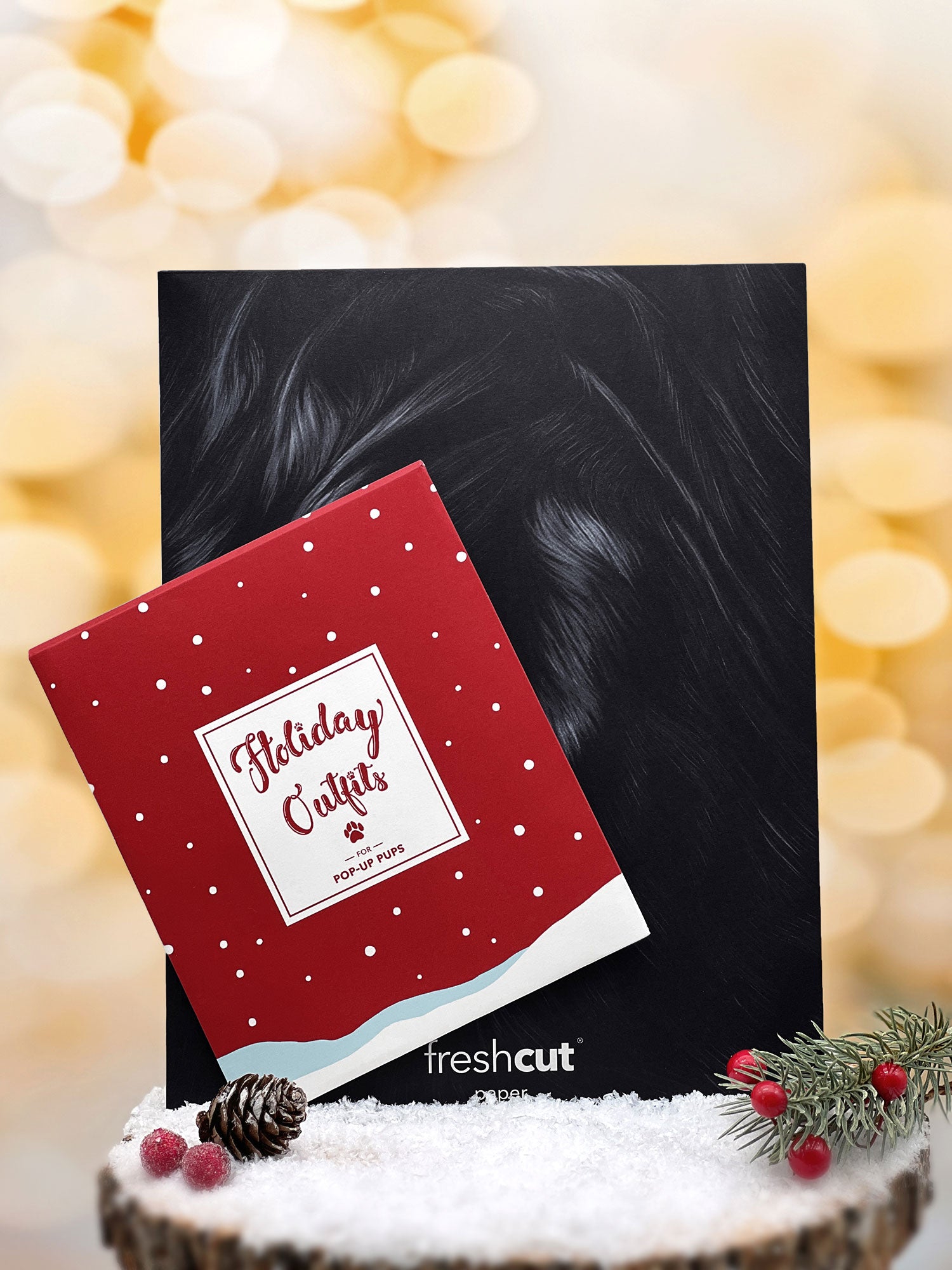 Holiday Black Lab Pop-Up Envelope