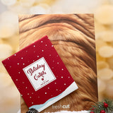 Holiday English Bulldog Pop-Up Card envelope