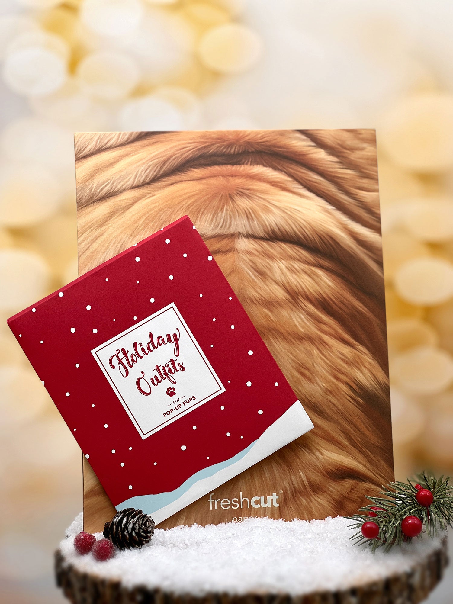 Holiday English Bulldog Pop-Up Card envelope