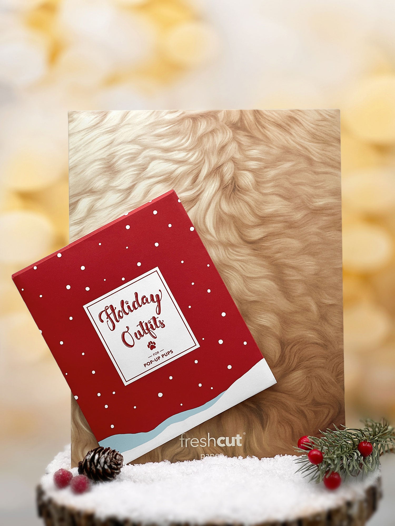 Holiday Poodle Pop-Up Card Envelope