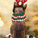 Back of Holiday Brown Tabby Cat Pop-Up