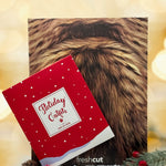 Holiday Brown Tabby Cat Pop-Up envelope