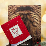 Holiday Brown Tabby Cat Pop-Up envelope