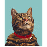 Brown Tabby Cat Card