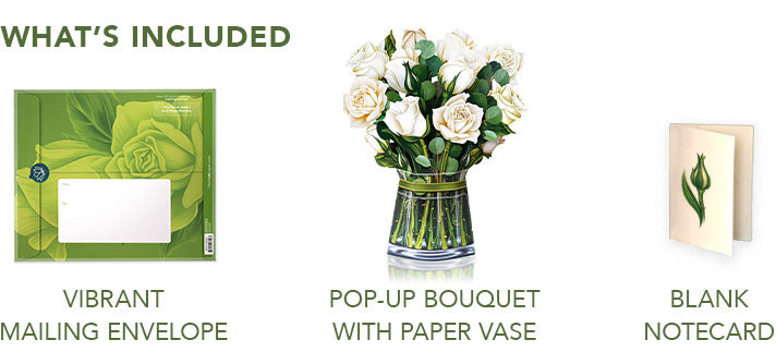 FreshCut Paper Set of 4 Pop-Up Bouquets and Tree