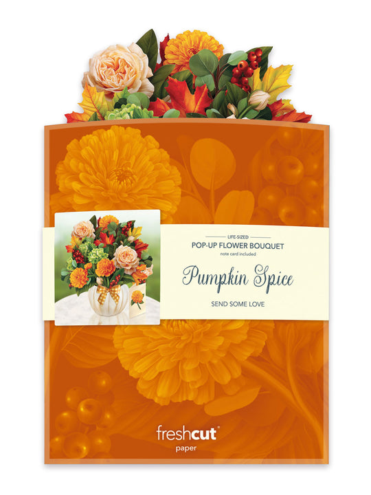 Pumpkin Spice Classic Bouquet and Envelope