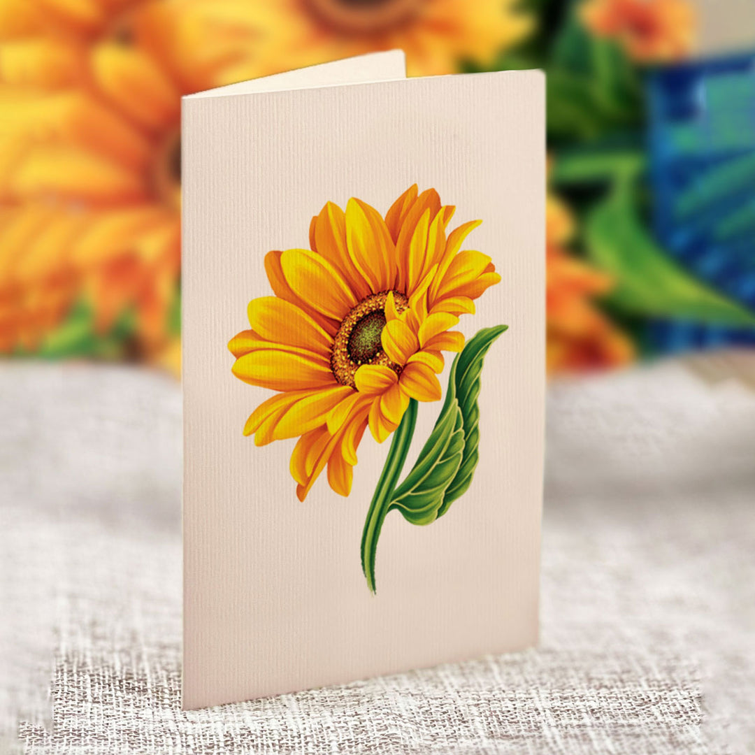 Sunflowers in Clear Vase