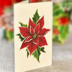 Birch Poinsettia Notecard