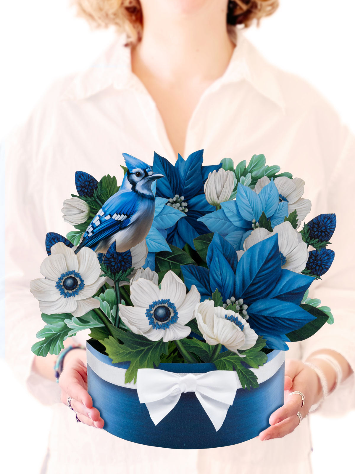 Blue Poinsettia Bouquet