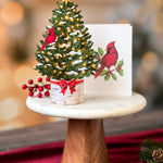 Mini Merry Tree with Red Bird