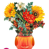 Mini Pumpkin Harvest Bouquet Back