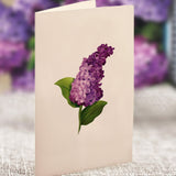 Mini Garden Lilacs notecard