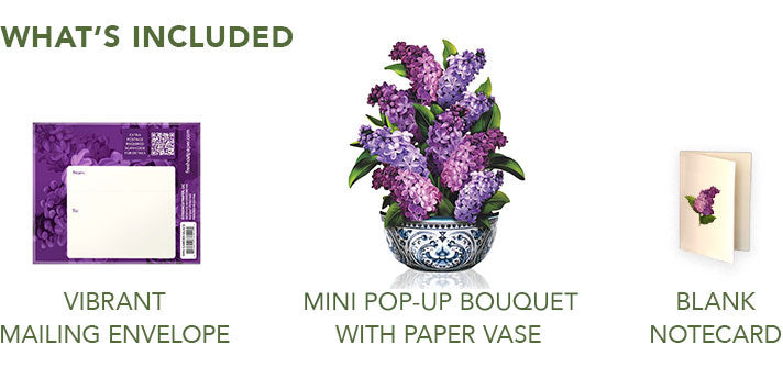 Mini Garden Lilacs Pop-Up Card