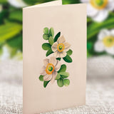 Mini Ivory and Sage Bouquet notecard