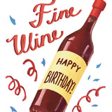 Fine Wine Birthday Card