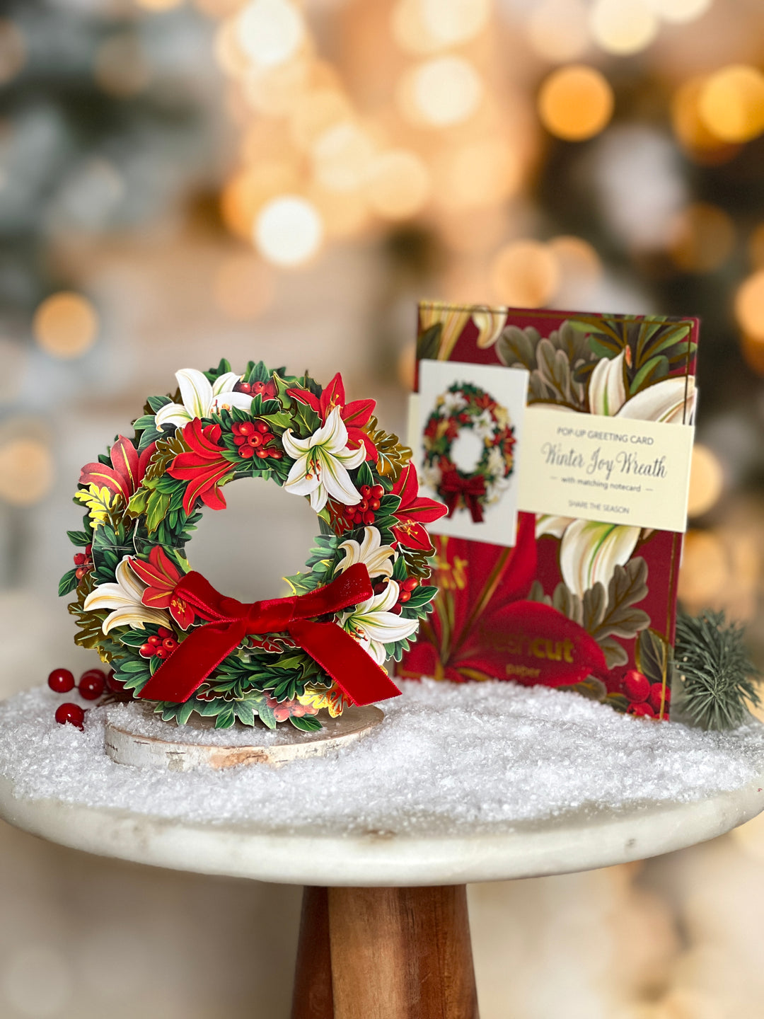 Mini Winter Joy Wreath with envelope