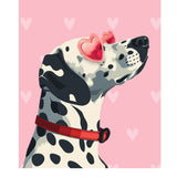 Valentine's Day Dalmatian Card