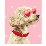 Valentine's Day Poodle Card