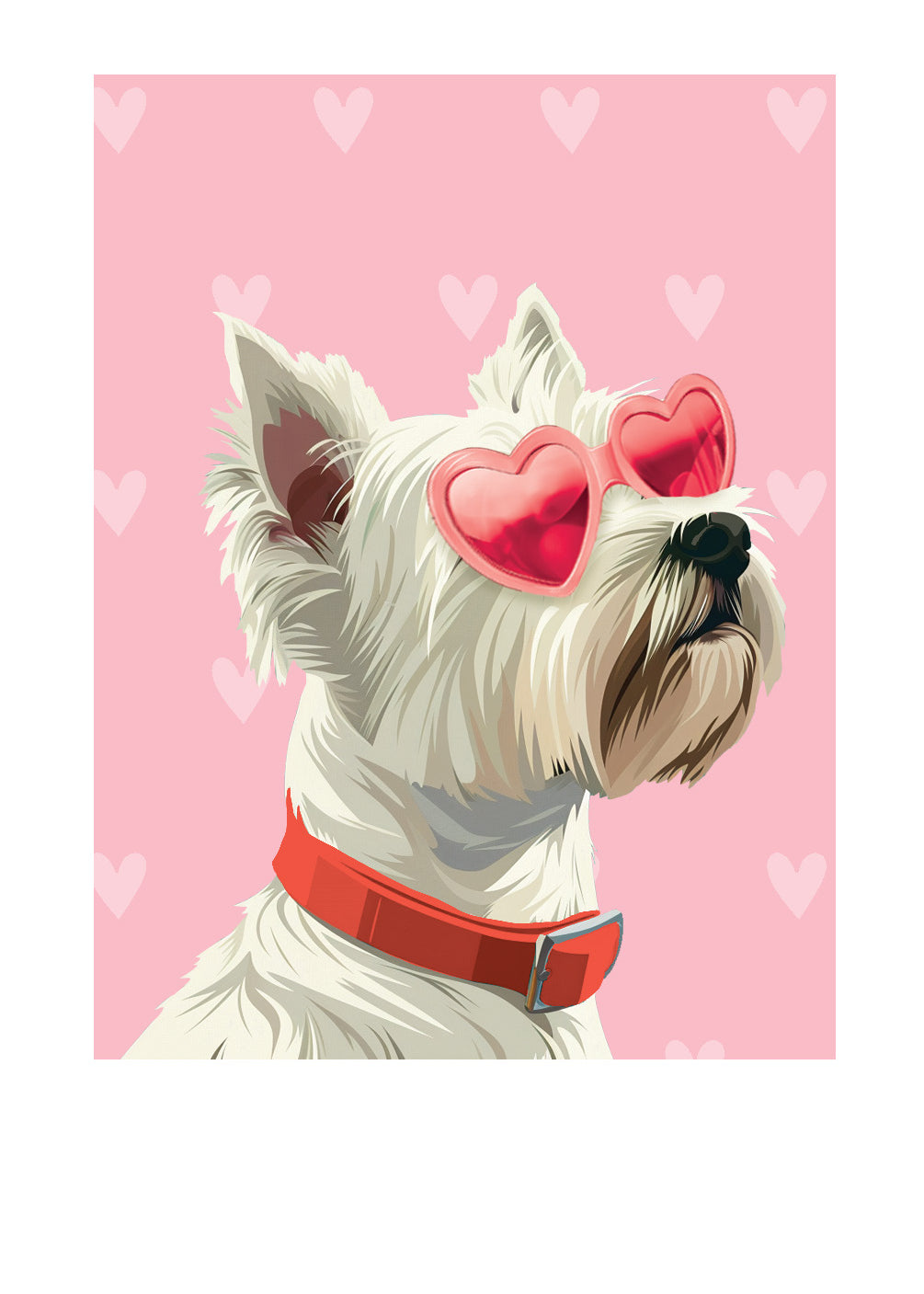 Valentine's Day Westie Card