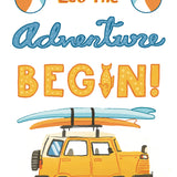 Yellow Beach Adventure Card