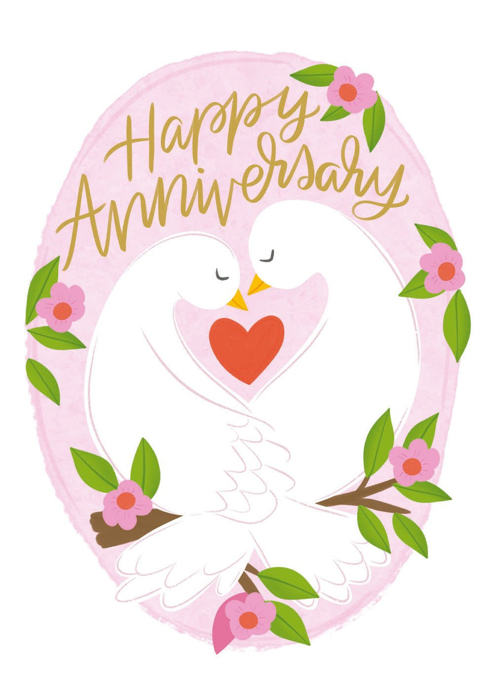 Anniversary Doves Card - FreshCut Paper