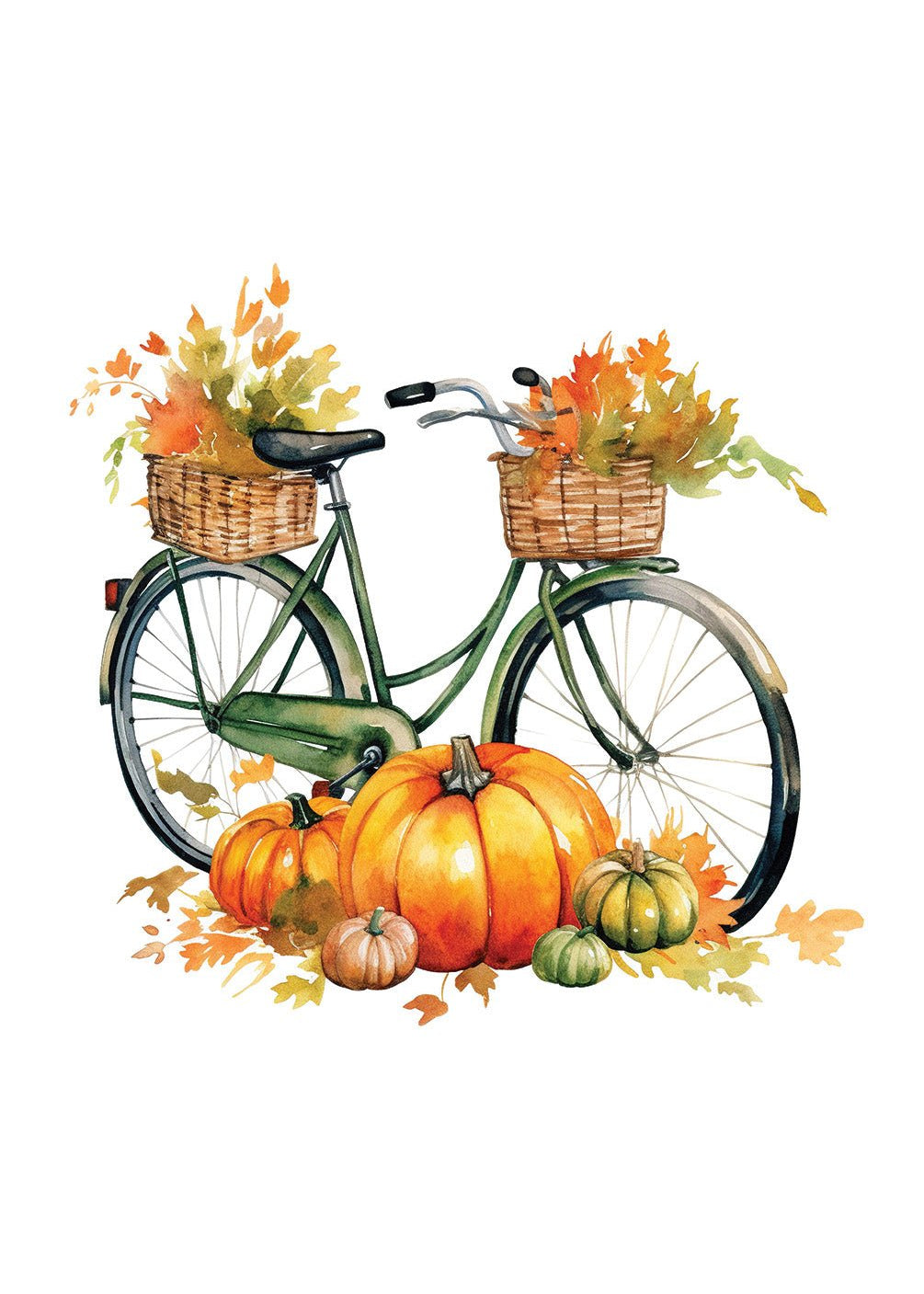 Autumn Bike Card - FreshCut Paper