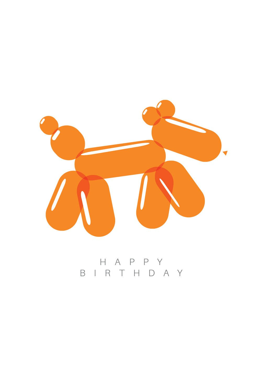 Balloon Dog Card - FreshCut Paper