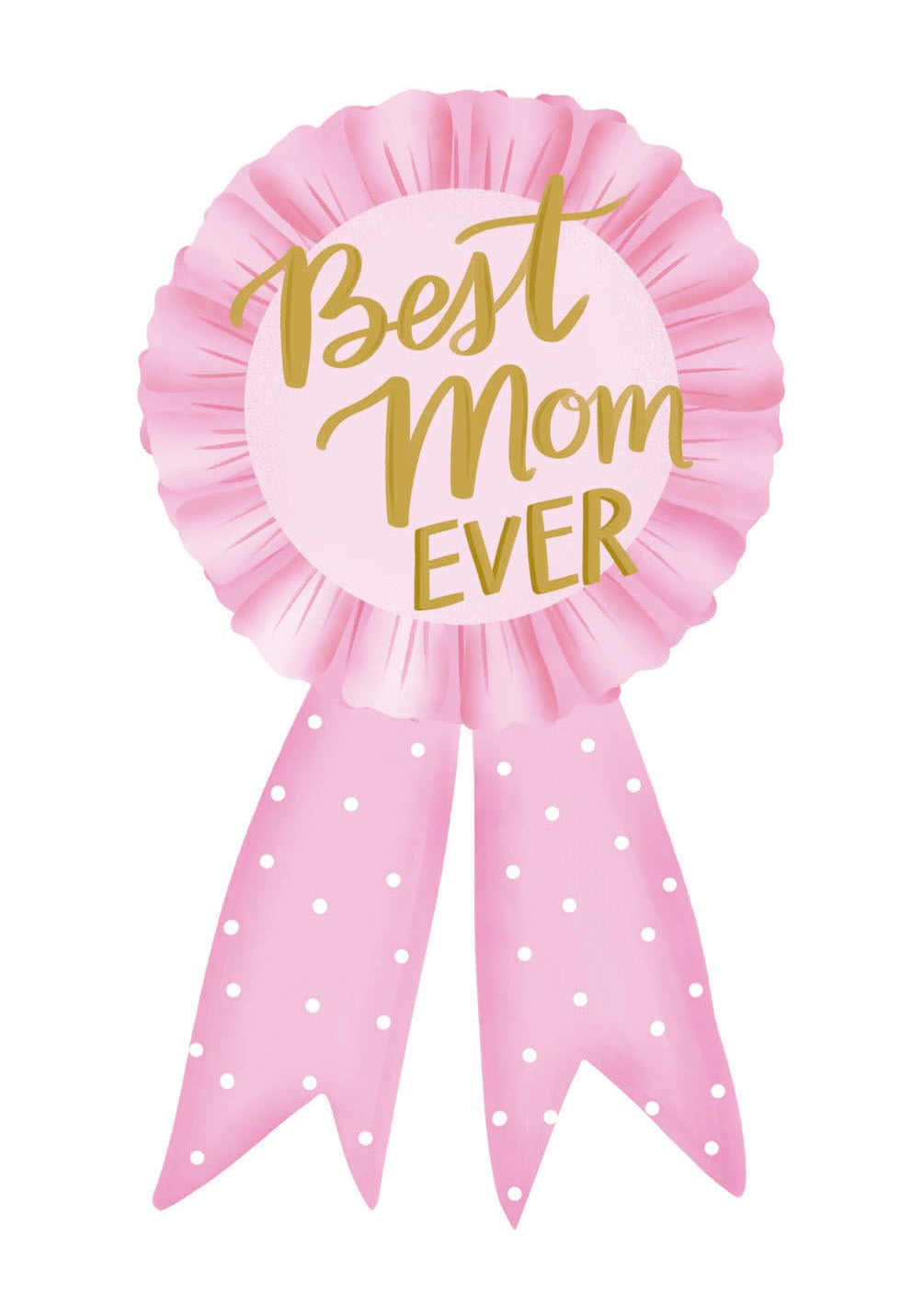 Best Mom Ribbon Card - FreshCut Paper