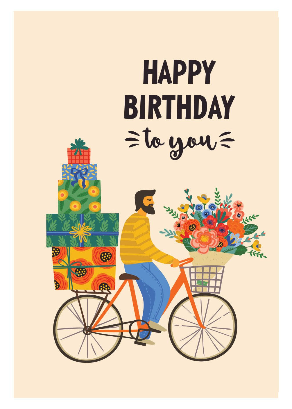 Birthday Bike Ride Card - FreshCut Paper