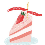 Birthday Strawberry Cake Card - FreshCut Paper