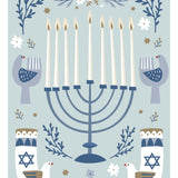 Blue Menorah Card - FreshCut Paper