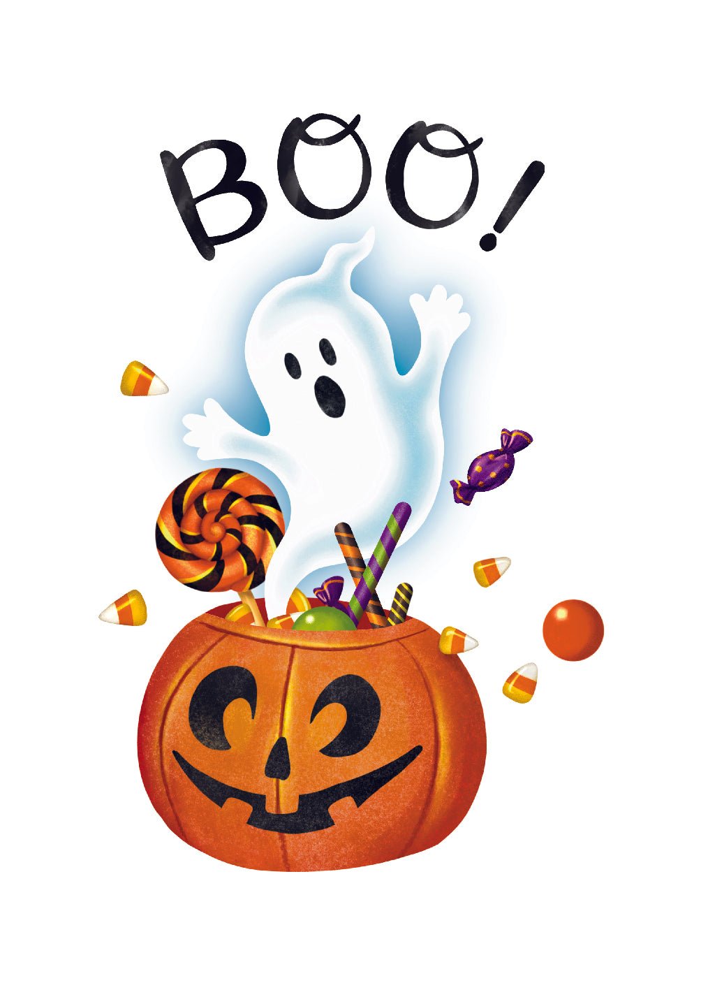 Boo Ghost Card - FreshCut Paper