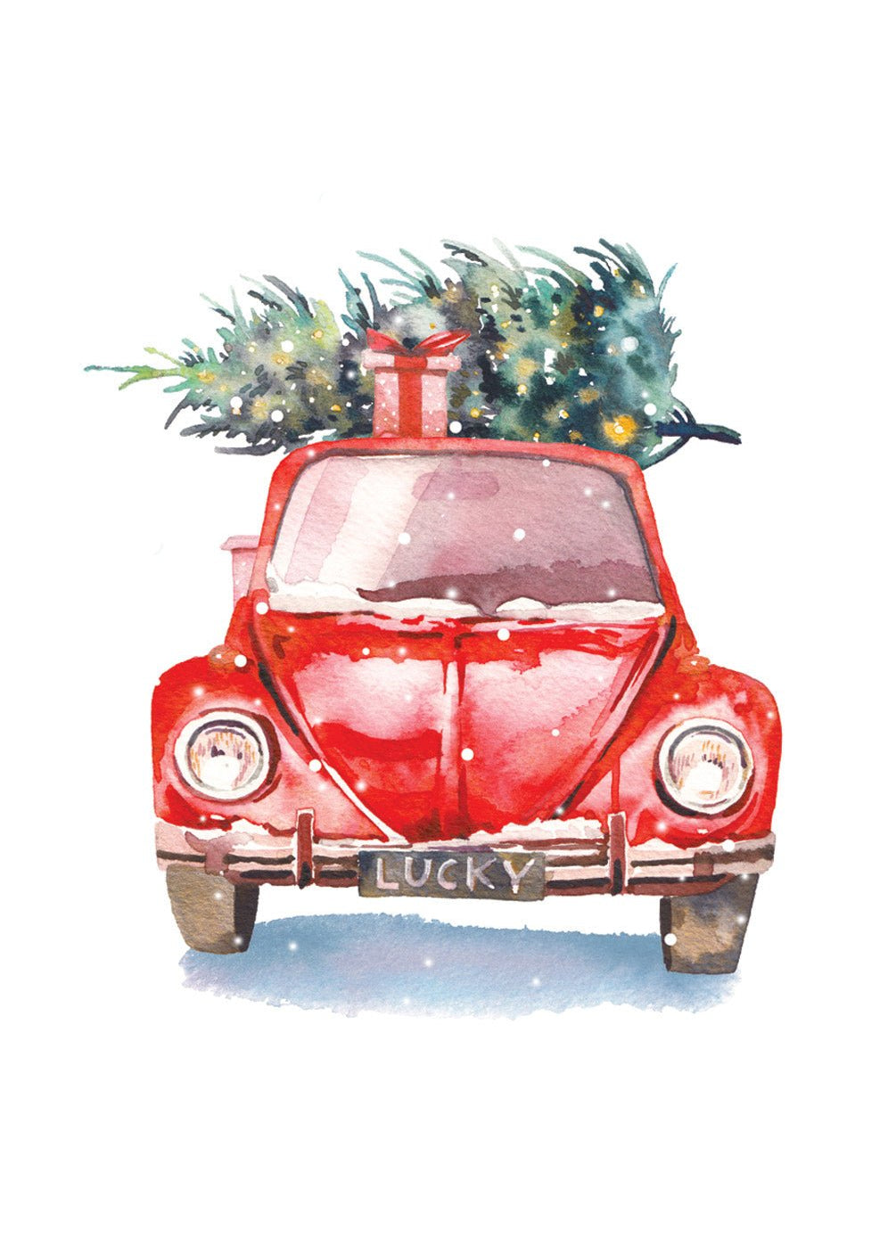 Christmas Truck Card - FreshCut Paper