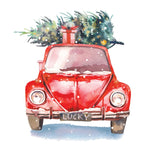 Christmas Truck Card - FreshCut Paper