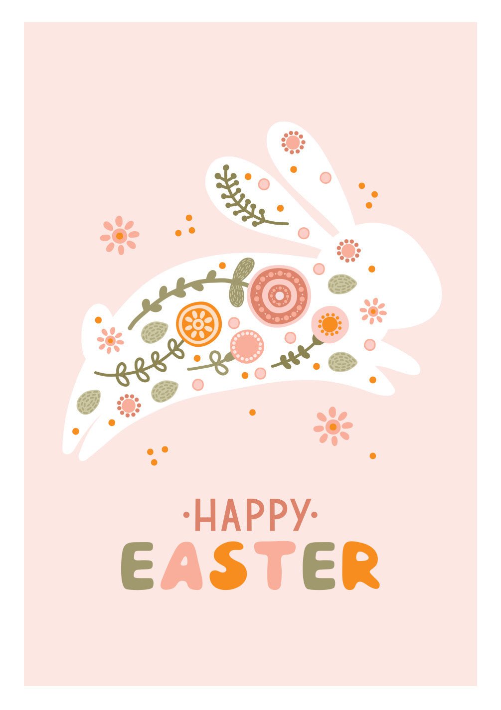 Easter Bunny Card - FreshCut Paper