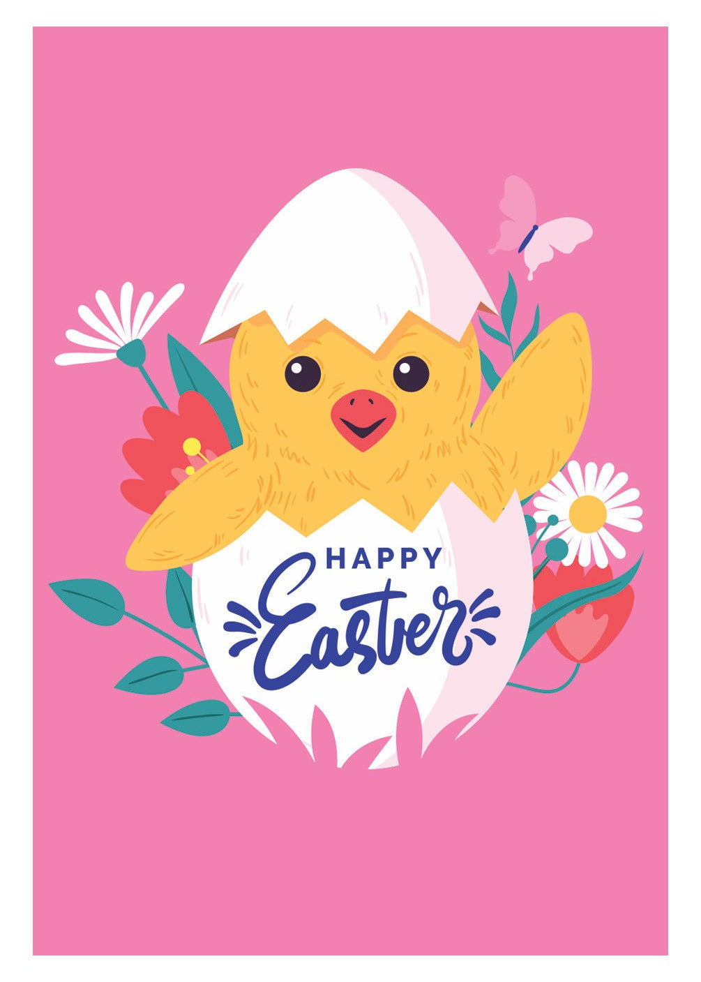 Easter Chick Card - FreshCut Paper