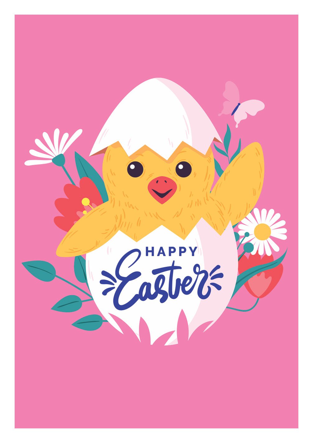 Easter Chick Card - FreshCut Paper