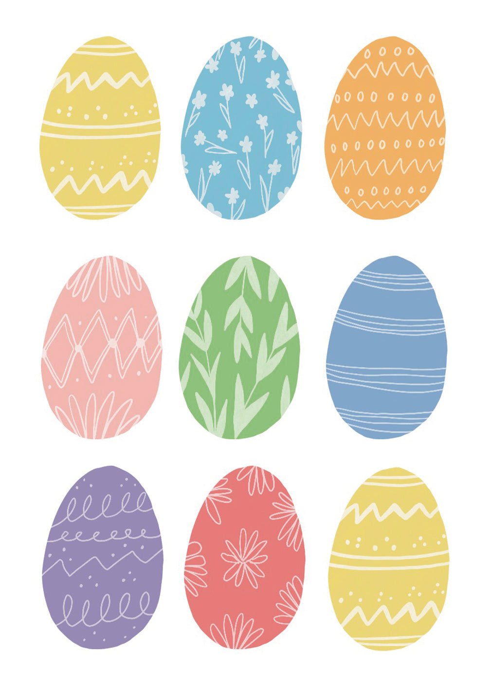 Easter Eggs Card - FreshCut Paper