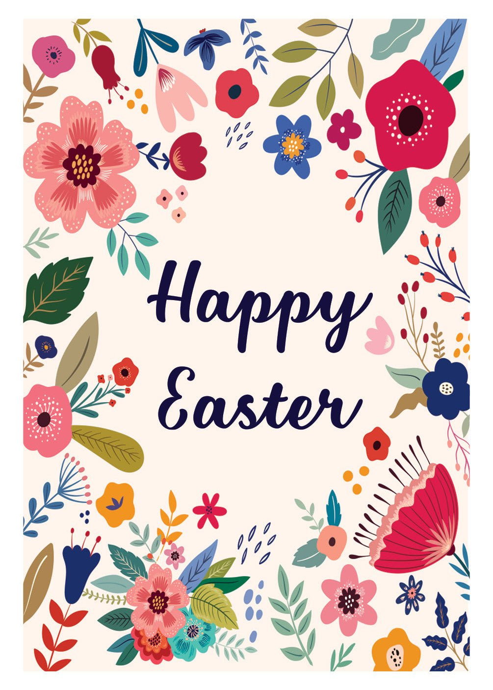 Easter Floral Card - FreshCut Paper