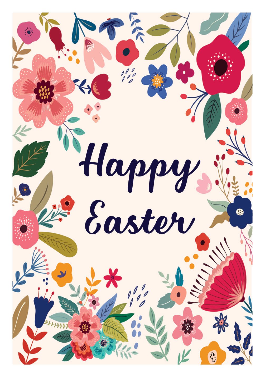 Easter Floral Card - FreshCut Paper