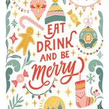 Eat Drink and Be Merry Card - FreshCut Paper