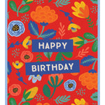 Festive Floral Birthday Card - FreshCut Paper