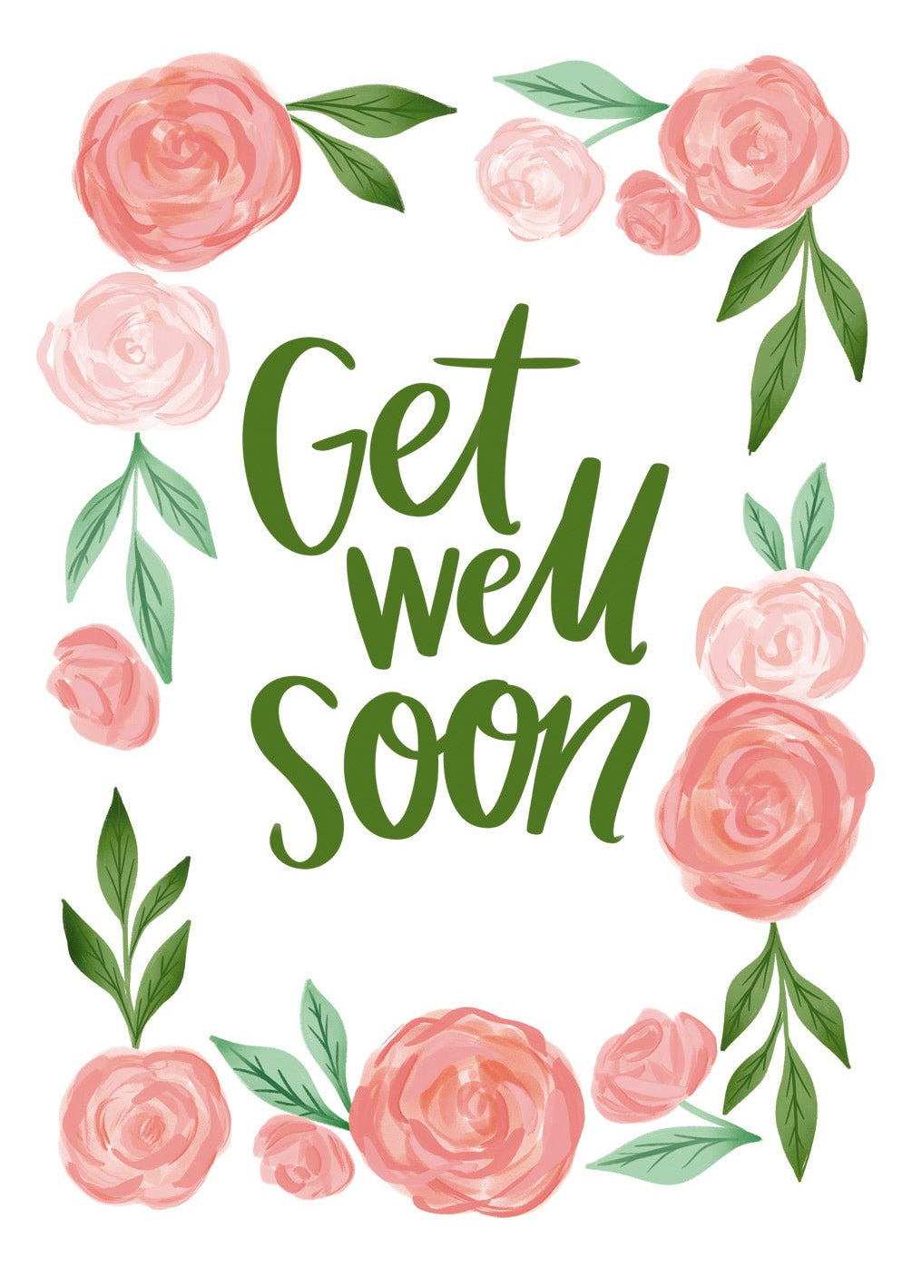 Get Well Blossoms Card - FreshCut Paper