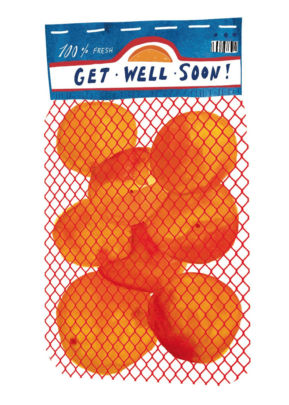 Get Well Oranges Card - FreshCut Paper