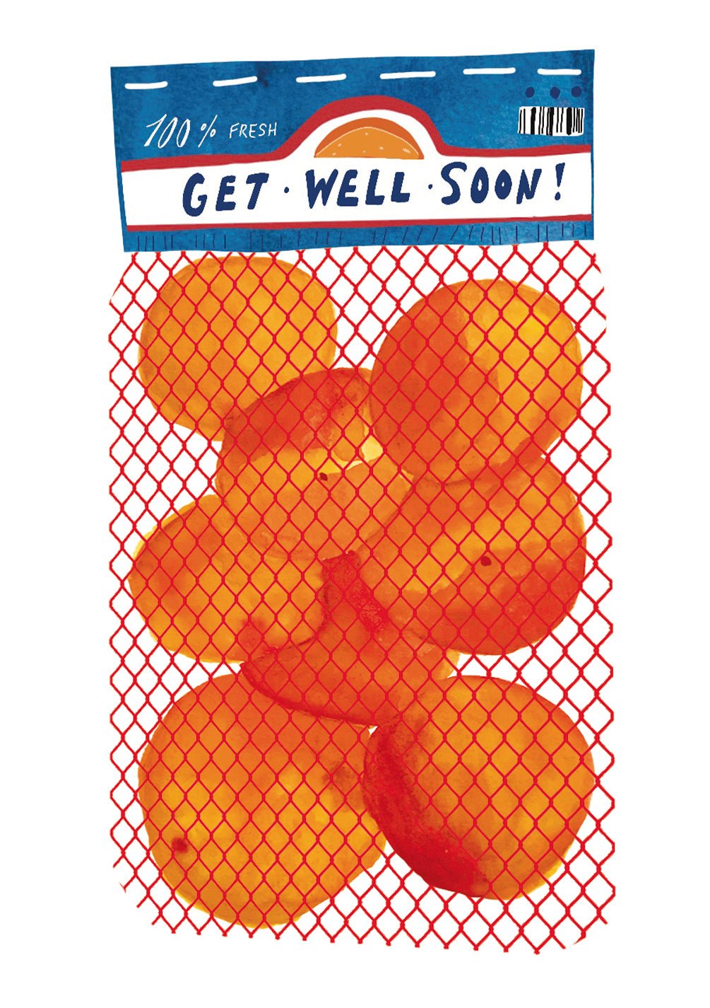 Get Well Oranges Card - FreshCut Paper