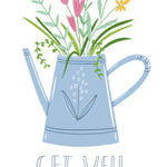 Get Well Watering Can Card - FreshCut Paper