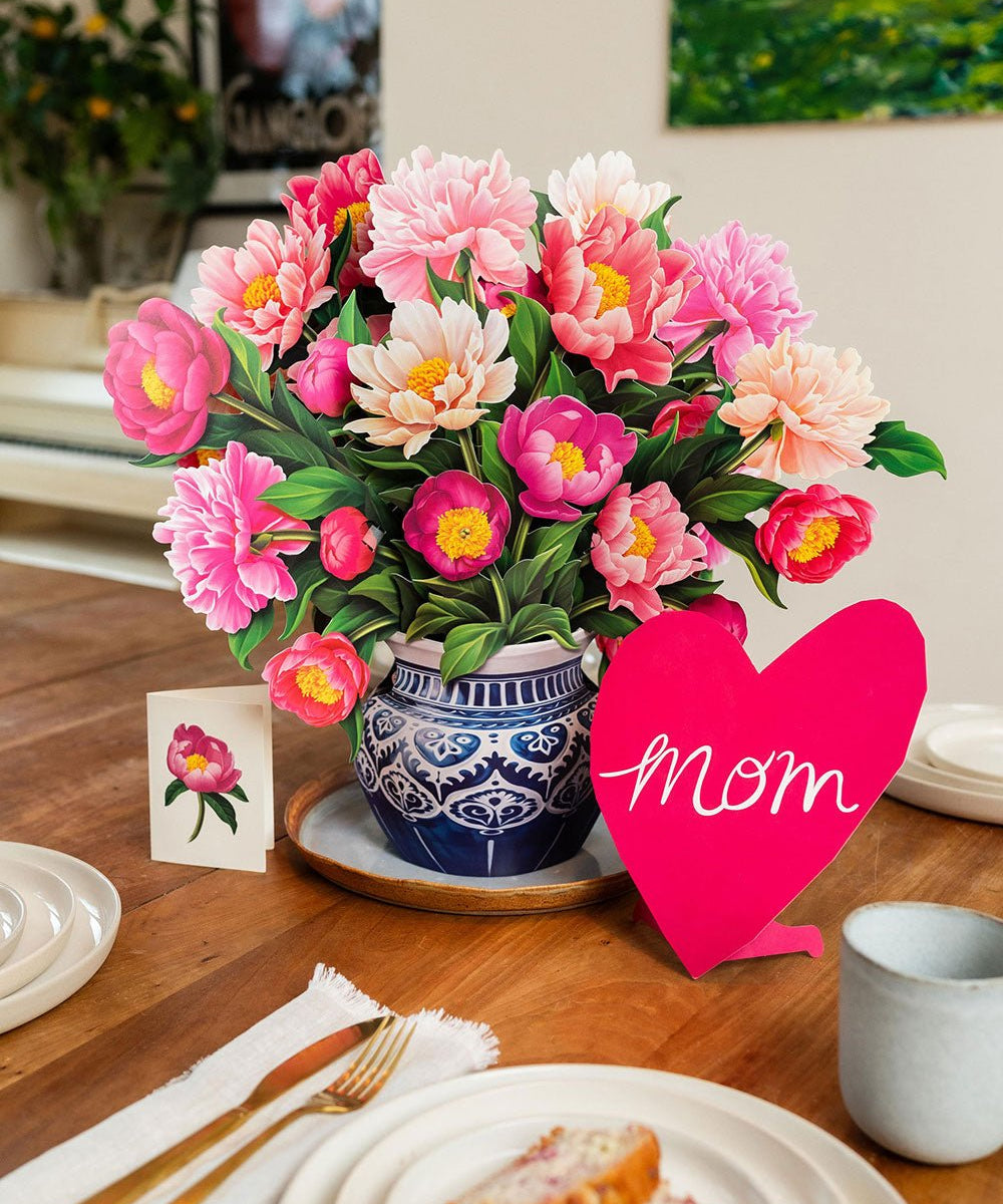 Grande Peony Paradise Mom Heart - FreshCut Paper