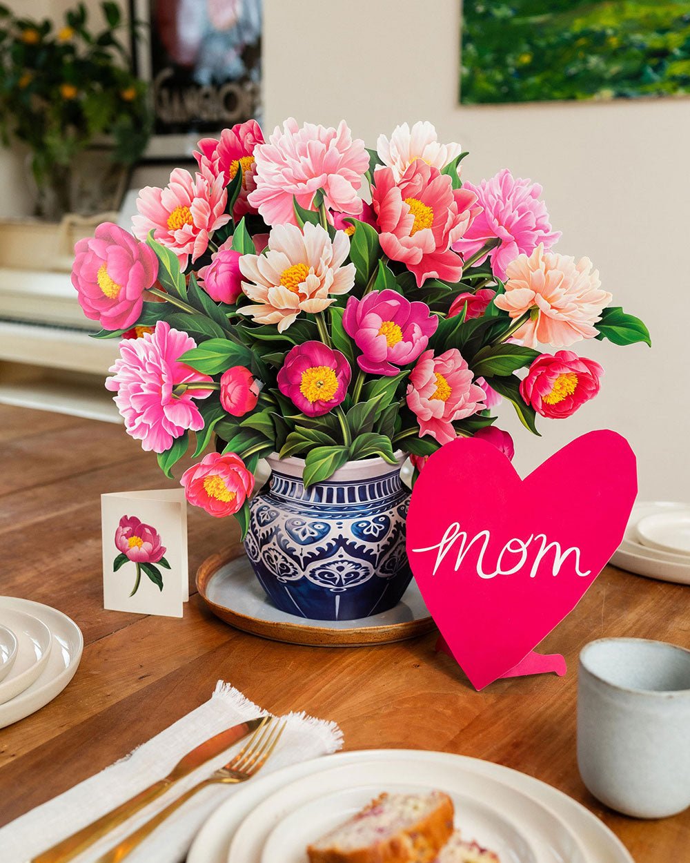 Grande Peony Paradise Mom Heart - FreshCut Paper