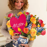 Grande Sorbet Roses Mom Heart - FreshCut Paper