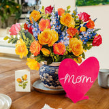 Grande Sorbet Roses Mom Heart - FreshCut Paper